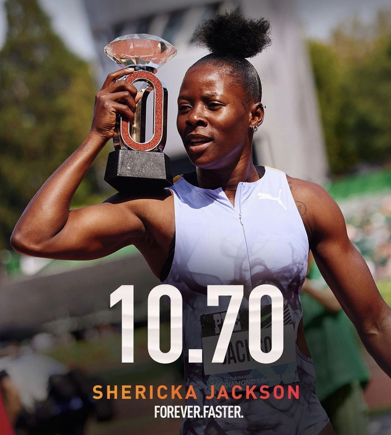 Shericka Jackson Wins Diamond League 100M Title